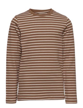 T-Shirt Ls - Yd Stripe Brown En Fant