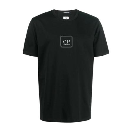 C.p. Company Logo crew-neck T-shirt , Zwart , Heren , Maat: S