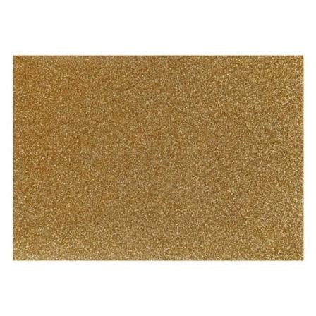 Guld glitter strygepapir - 14,8 x 21 cm gyllene