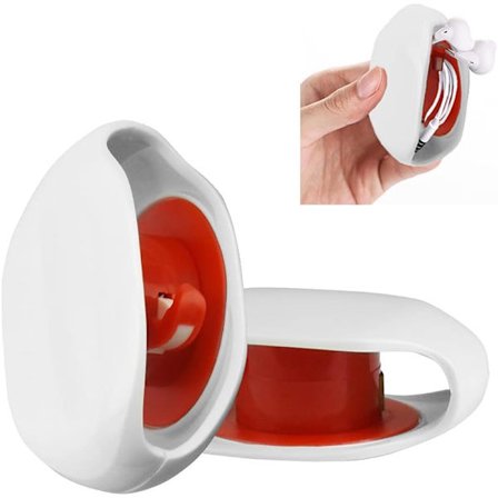 2 stk automatiske hodetelefonoppbevaringsbokser for kabeloppbevaring