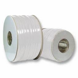 OEM Kabel TK Flach 4 pol. 100m WEIß,flex, Flachkabel,