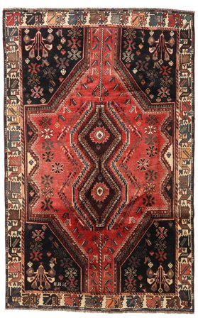 Ghashghai Matot Matto Itämainen Ruskea/Punainen (Villa, Persia/Iran)