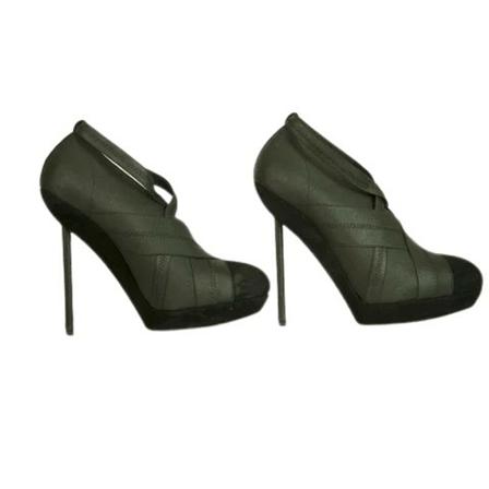 Saint Laurent Vintage Pre-owned Leather heels Sort, Dame Vintage Sko, Størrelse: 40 EU