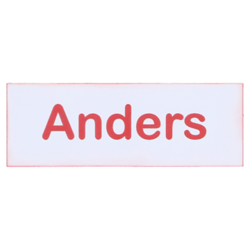 Navneskilt magnet - eget navn