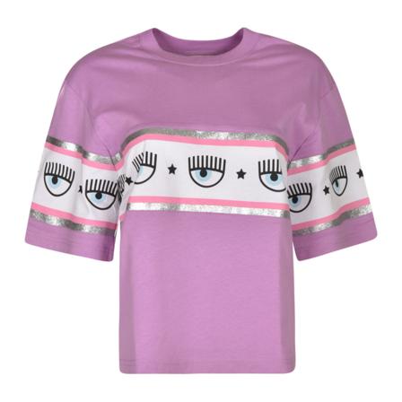 Chiara Ferragni Collection Chiara Ferragni T-shirts and Polos Purple Lilla, Dame