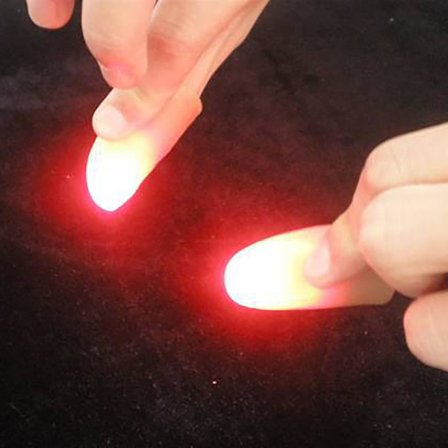Led Finger Light Rings Glöd Magic Finger Blinkande Närbild Finger Trick -ge
