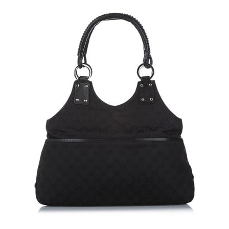 Gucci Vintage, Pre -owned GG Canvas Handbag Zwart, Dames, Maat:ONE Size