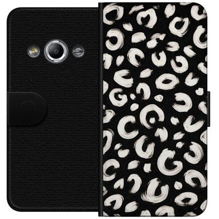 Kompatibelt Lommeboketui til Samsung Galaxy Xcover 3 Grafisk leopardfølelse i svart og hvitt