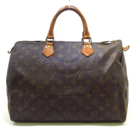 Louis Vuitton Vintage, Pre-owned Speedy 35 Monogram Handbag Bruin, Dames, Maat:ONE Size