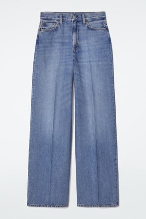 COS Women's Tide Wide-Leg Jeans in Blue