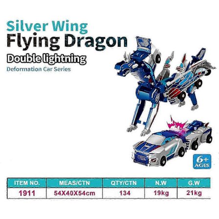 Magisk Transformation Super Kombinations Bil Legetøj A [DB]