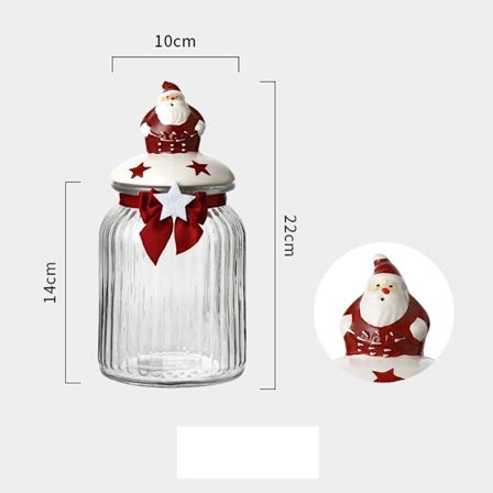 Säilytyspurkki Joulupukin karkkisäiliö MSANTA CLAUS SANTA CLAUS