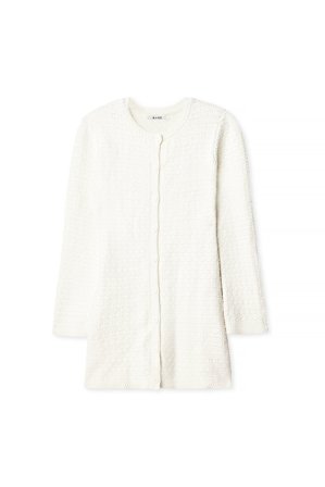 NA-KD Strick-Minikleid mit Knöpfen - Strickkleider - Offwhite - XL