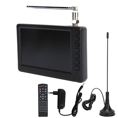 5 Tums ATSC Digital TV Antenne Høj Følsomhed 1080P USB Port Hukommelseskort Slot EU Stik 110-220V