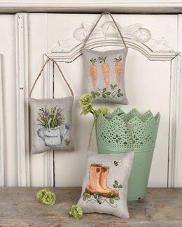 Broderikit Doftpåsar Trädgård 3-Pack