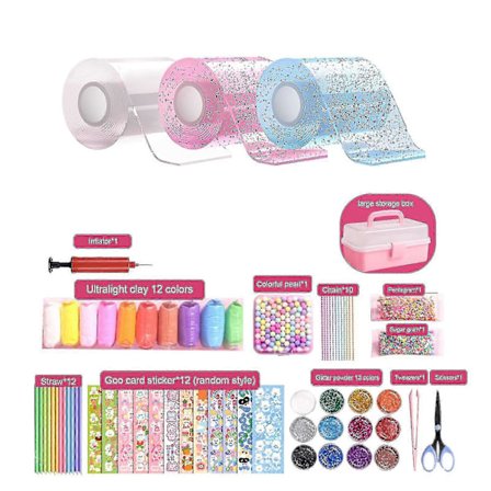 Nano Tape Bubble Kit til børn med trin-for-trin video tutorials - Ikke-giftig nano-klæbende tape og DIY boblemaskine til SZRH A-C