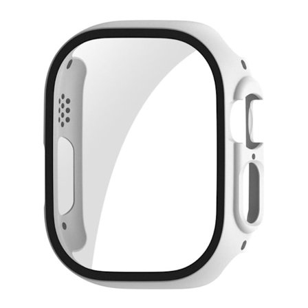 HAT PRINCE Apple Watch Ultra cover with tempered glass - White