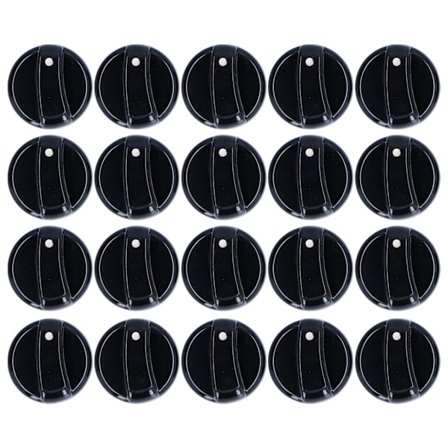 20 KPL 8 mm:n yleiskäyttöinen keittiön liesi säätönuppi ABS kaasuliedelle mikroaaltouunille vedenlämmittimelle säätövalitsin pyörivä liesitarvike