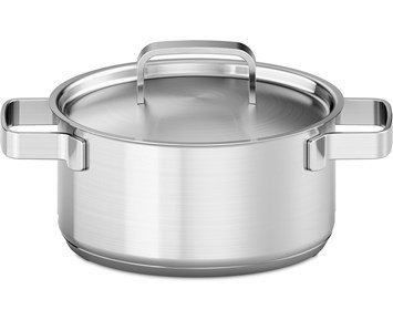 Austin and Barbeque-AABQ Classic - 20x10cm Pot-Gryte med lokk i rustfritt stål 3 L-Home & household accessories-Stekepanner og gryter