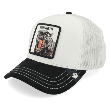 Goorin - Vit trucker Keps - Suede Panther Digital/Void Black A-Frame Trucker @ Hatstore