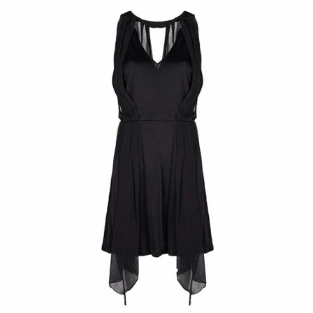Patrizia Pepe Viscose Kjole Sort, Dame