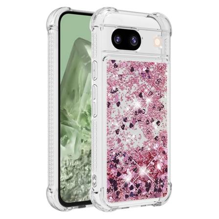 Glitter Bling TPU Cover Google Pixel 8a Roséguld