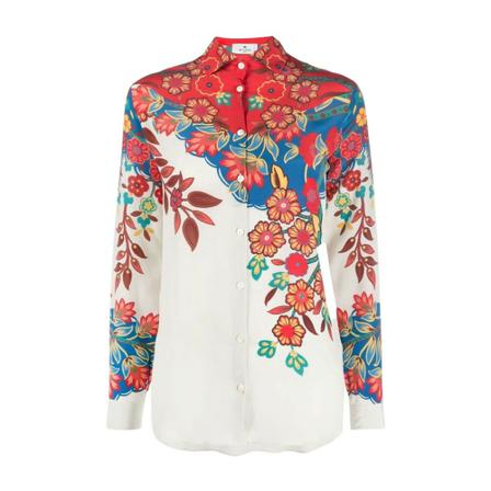 Etro, 19381 9032 Shirt Biały, Kobieta, Rozmiar: S