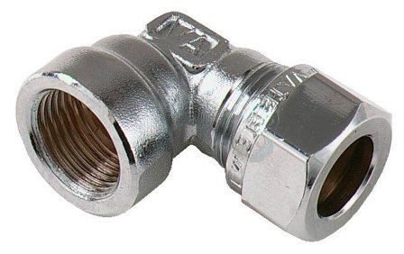 Vatette FG036043520 Puserruskulmaliitin 90°, kromi, sisäinen kierre 12 mm x G15, Asennus