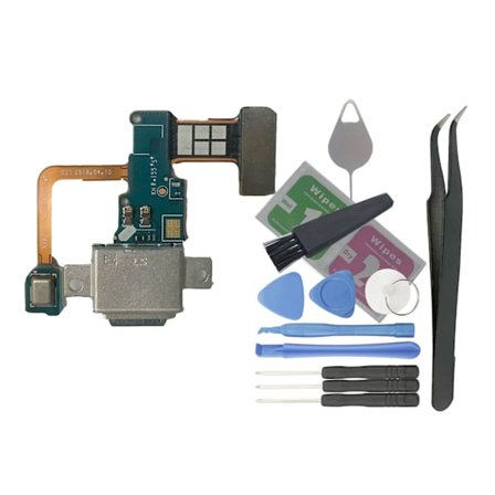 USB Ladedokk Ladekontakt Port Flex Kabel med Mikrofoner for Galaxy 9 N960U N960F Tail Plug