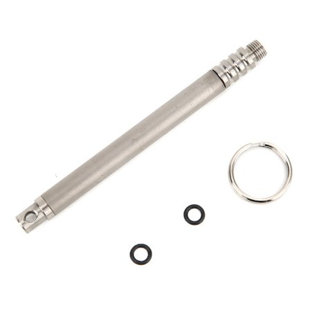 Bærbar Tandstikholder i Titaniumlegering, Rustfri, Genanvendelig, Sølvfarvet