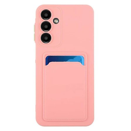 Til Samsung Galaxy A16 4G 5G Etui Kort Slot Mat Fingeraftryksfri Bagside - Pink