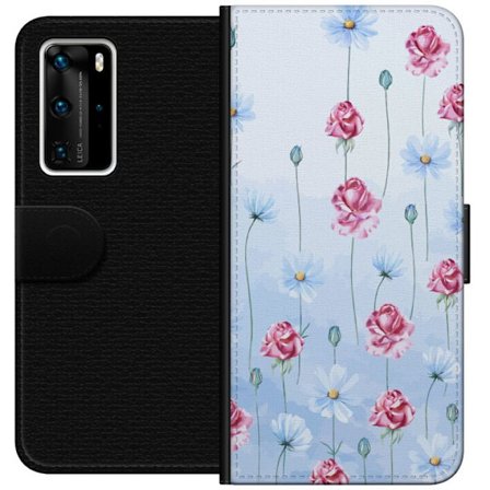 Yhteensopiva Lompakkokotelo Huawei P40 Pro Petal Reverie Sky Blue