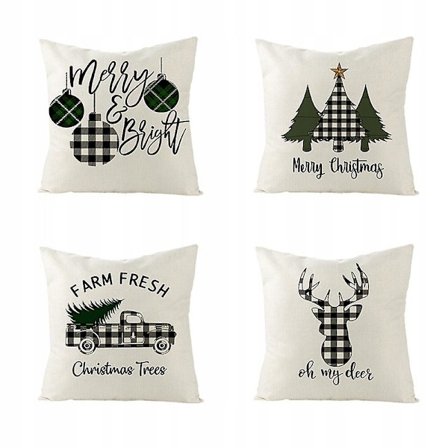 4x Jul örngott Jul Superpris