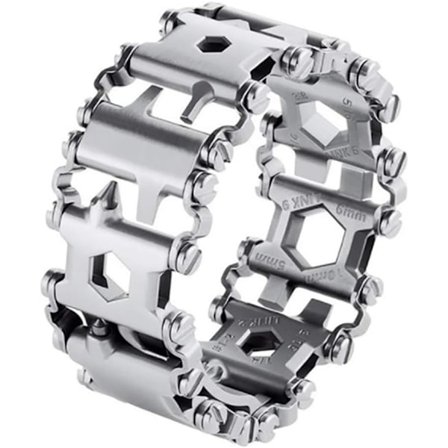 Rannekoru työkalu, ruostumattomasta teräksestä valmistettu rannekoru työkalu kova selviytyminen monitoimityökalu leikkuri ulkotyökaluille, 