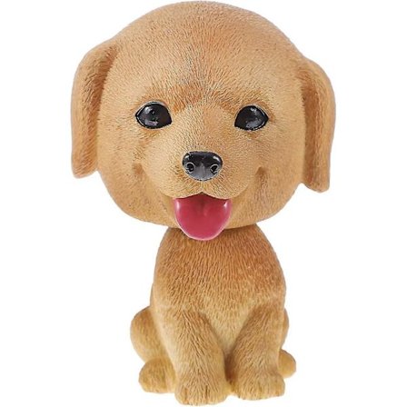 Hund Bobblehead Golden Retriever Mini Figurer Ristende Hode Dash Dukke Liten Hund Kake Topper Miniatur_Overraskelse