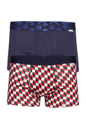 2-Pack Filled Optictrunk Blue Happy Socks