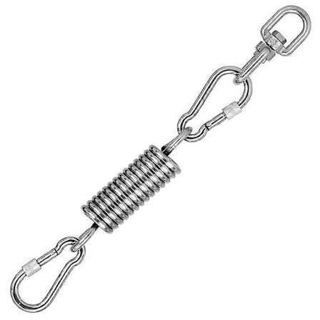 Opgraderet hængestol fjeder med 2 karabinhager og roterende krog, Premium hængestol ophængningssæt