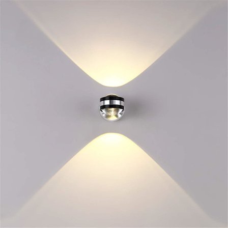 LED Innendørs Vegglampe 6W Dekorativ Lampe Moderne Kreativt Originalt Design Belysning Aluminium Lysarmatur for Soverom Hjem Korridor Varm Hvit