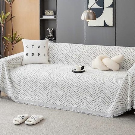 Enkel Sofföverdrag Handduk Anti-Repa Chenille Filt Tjock 1/2/3/4 Sits Soffa Stol Möbelskydd för Husdjur