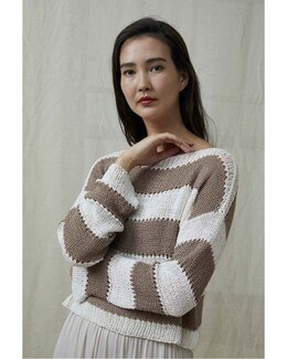 Strikkeoppskrift Genser Brun - Lang Yarns