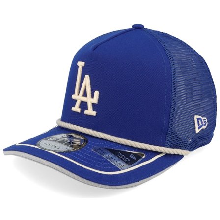 New Era - Los Angeles Dodgers Vintage Team Rope 9FIFTY Royal A-frame Trucker Trucker Blue Cap - MLB @ Hatstore