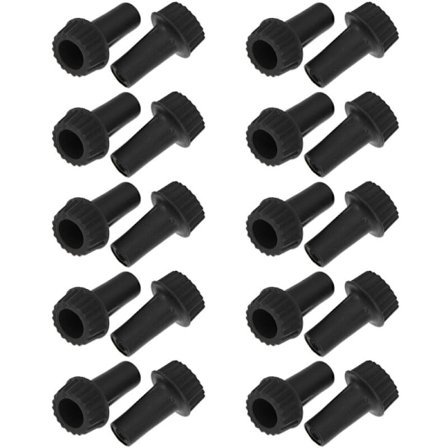 20 Sorte Drejeknapper til Lamper, UL-Kompatible med Lampeholdere