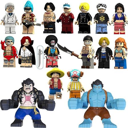 17 stk One Piece Serie Samling Luffy Chopper Whitebeard Shanks Nightmare Fjerde Gir Barns Monterte Byggeklosser