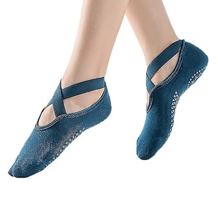 Professionelle Tykke Yogasokker til Kvinder med Anti-Skrid Sikkerhedsstroppe