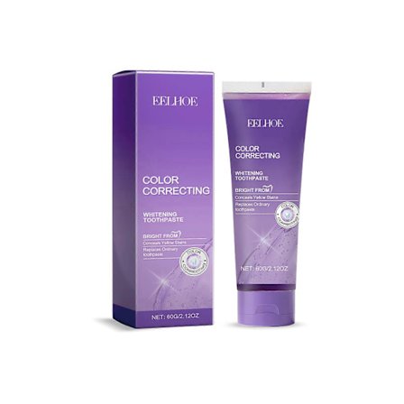 EELHOE Violetti, raikas hengitys, hellävarainen hampaiden puhdistus, vähentää hampaiden värjäytymiä, hammaskiveä, pahanhajuista hengitystä, korkea 