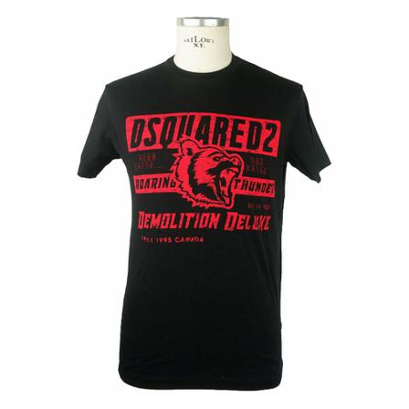 Dsquared2, T-Shirts Czarny, Mężczyzna, Rozmiar: L
