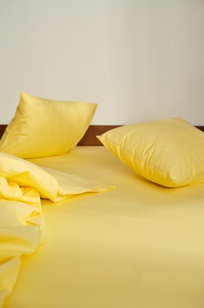 Jotex - Stretchlaken Økologisk Sitrongul - ZACK - Kjøp Dra-på-laken hos Jotex