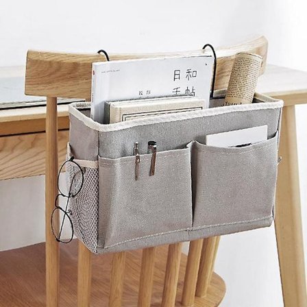 Seng Caddy Sengebord Hængende Opbevaringskurv Multifunktionel Organizer Caddy Til Køjesenge Og Hospitalssenge Sovesale Sengegelændere