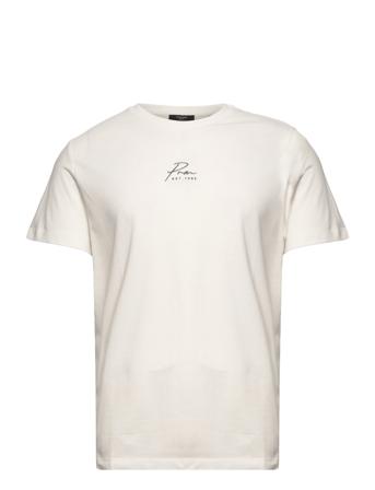 Jprblacastro Ss Tee Crew Neck T-shirt Creme Jack & J S