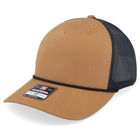 Richardson - Beige trucker Czapka Z Daszkiem - 112fpr Split Caramel/Black/Black Rope Trucker @ Hatstore